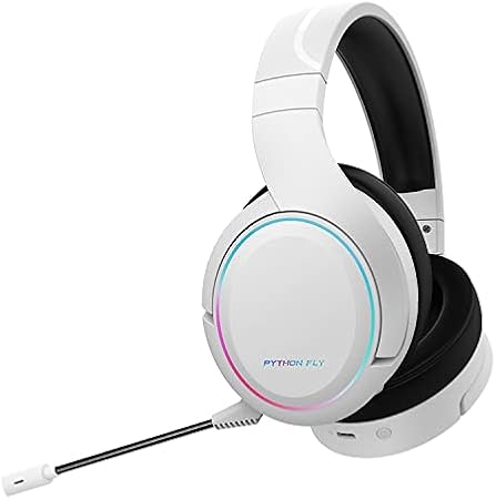 Python Fly X6 PRO Wireless Gaming Headset – 7.1 Surround Sound, Noise Cancellation, Bluetooth 5.1, 20H Battery, USB-C, Retractable Mic – Compatible with PS5, PS4, PC, Android, Switch (Black) - Image 2