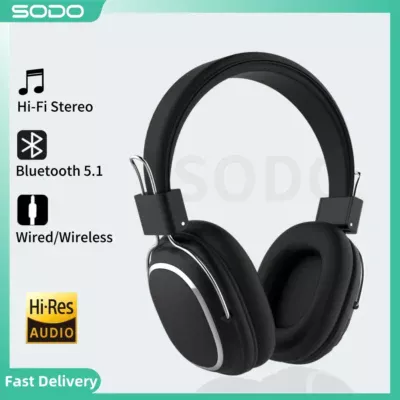 SODO SD-1004 Multi-Function Bluetooth Headset | Wireless/wired
